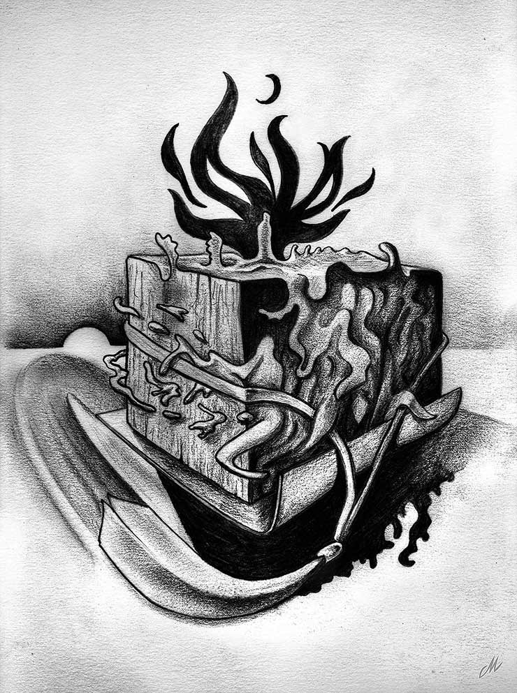 The Limit Of Illusion drawing by artist Mihailo Dragojevic